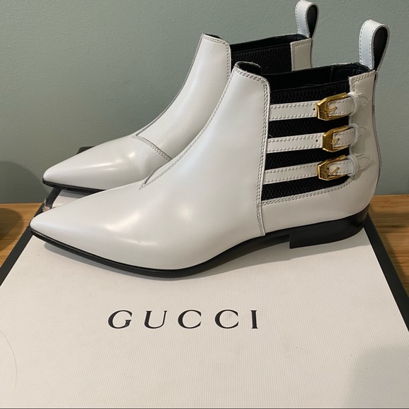 Gucci Cordovan Lux Ankle Boots Booties - Picture 2 of 13